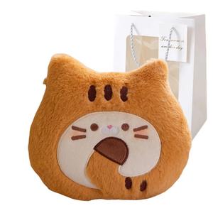 Плюшевая игрушка милый котенок печенье масло, высота 23см Bitter purchase, коричневый