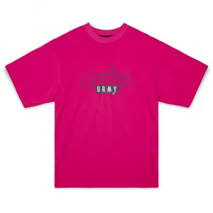 Футболка с коротким рукавом Grimey Cloven Tongues Oversized, розовый