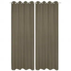 Шторы с люверсами, 1 шт. Heine Home, серо-коричневый
