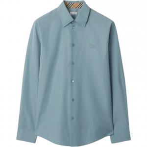 Хлопковая рубашка Burberry, синий