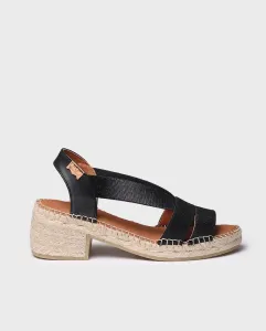 Женские эспадрильи на каблуке с металлической резинкой Toni Pons, черный