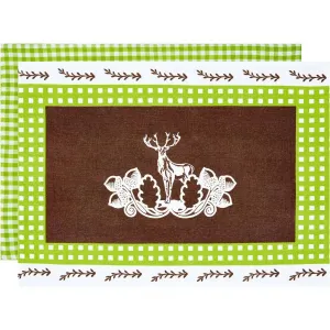 Столовые подставки stuco Lederhos´n Stuco, коричневый/зеленый/белый