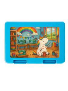 Mr. & Mrs. Panda Ланчбокс с дизайном «Единорог-швея» белого цвета