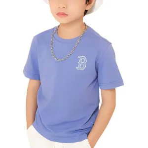 Футболка для детей Crew Neck Moderate MLB, темно-фиолетовый orchid