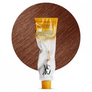 GK HAIR Global Keratin Профессиональная крем-краска для волос в тюбике 3,4 жидких унции 100 мл Питательные и очищающие краски для укладки Высокоэффективный долговечный перманентный натуральный тонер Краска Медный блондин 7,4