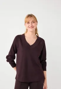 Толстовка с длинными рукавами и v-образным вырезом Jimmy Key, Bitter Brown