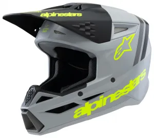 Детский внедорожный шлем SM3 Radium Alpinestars, зеленый/серый