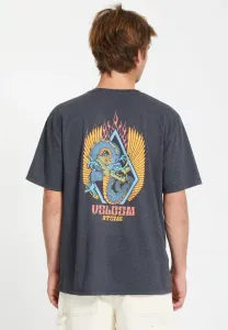 Футболка с принтом "драгин" Volcom, Heather Black