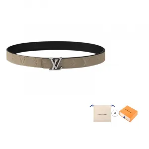 LOUIS VUITTON Кожаный мужской ремень верблюжьего цвета шириной 3 см, Camel