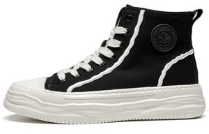 Холщовые кеды мужские высокие Leaveland, черный