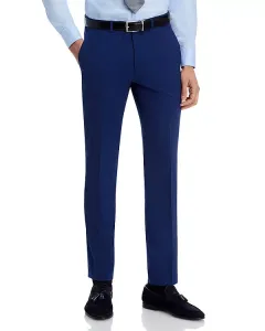 Брюки костюма очень узкого кроя из эластичной ткани Hugo, синий