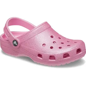 Сабо Crocs Classic Glitter Clog K, розовый