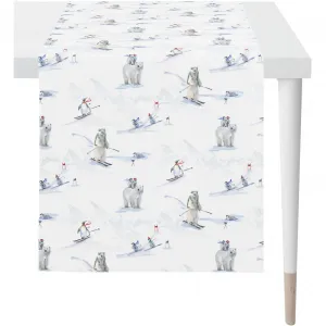APELT скатерть для стола «5800», (1 шт.), синий/белый