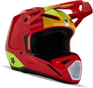 Детский мотокроссовый шлем Fox Racing V1, Fluorescent Red