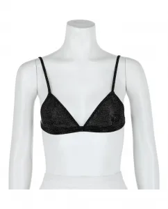 Треугольный бюстгальтер-топ, украшенный кристаллами Salvatore Ferragamo