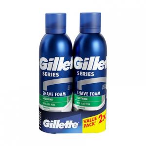 Подарочный набор успокаивающих пен для бритья 2 x 200 мл Gillette