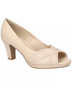 Женские роскошные туфли-лодочки на платформе без застежек Easy Street, коричневый/бежевый