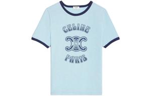 Футболка женская Celine, сине-серый