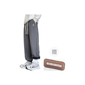Повседневные брюки Unisex утепленные с флисовой подкладкой и манжетами WARRIOR, темно-серый[fleece-lined]