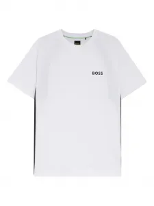 Футболка с контрастными полосками Boss, белый