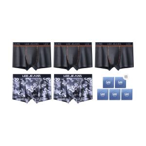 Боксеры мужские Brilliant Underpants 5 штук Lee, темно-серый