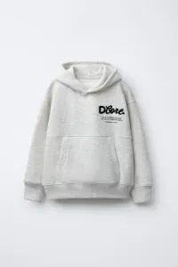 Худи с надписью terry Zara, серый