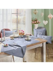 Erwin Müller Скатерть-дорожка серо-белого цвета