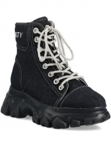 Высокие кеды из денима Miss Sixty, черный