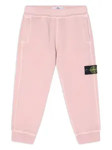 Спортивные брюки с карманами Stone Island Junior, розовый