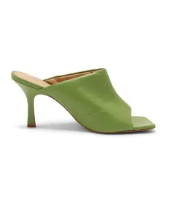 Кожаные сандалии фисташкового цвета Carrano, зеленый