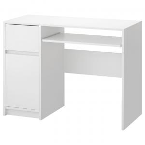 Рабочий стол IKEA EJLER, 100x45 см, белый