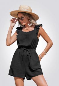 Комбинезон Cupshe EFFORTLESS WAIST TIE POCKET, Black