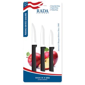 Набор ножей Rada Paring Knives Galore ProPak из 3 предметов Rada, черный