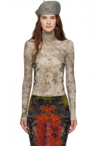 Боди "médaillon" с открытой спинкой Jean Paul Gaultier, мультиколор