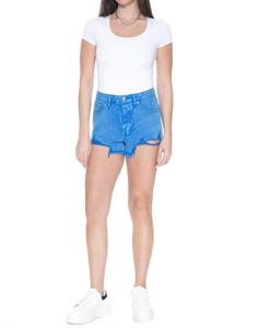 Шорты Acid Wash в черничном цвете BLUE REVIVAL