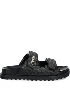 Сандалии с плетеным ремешком GUESS USA, черный