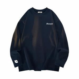 Футболка Unisex Crew Neck Moderate Heavyweight HUANQIU, темно-синий