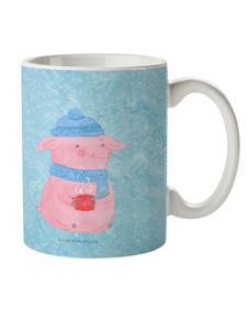 Детская кружка с изображением поросенка, глинтвейн, без слов, в цвете ледяной синий Mr. & Mrs. Panda