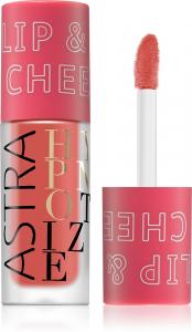 Жидкие румяна Hypnotize Lip & Schieke для губ и щек Astra Make-Up, atspalvis 04 queen peach 3,5 мл