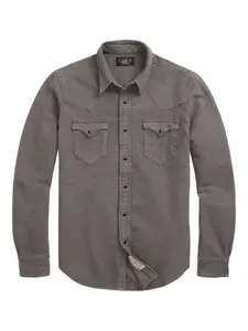 Рубашка на пуговицах Ralph Lauren RRL, серый