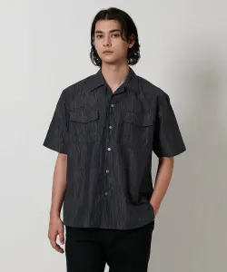 Рубашка с открытым воротником, не мнётся United Arrows, цвет Navy