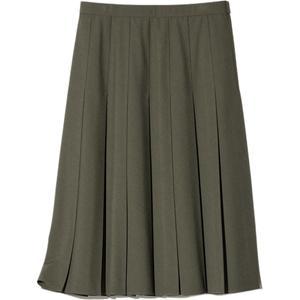 Повседневная длинная юбка женская UNIQLO, темно-оливковый