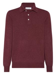 Трикотажная рубашка-поло Brunello Cucinelli, красный