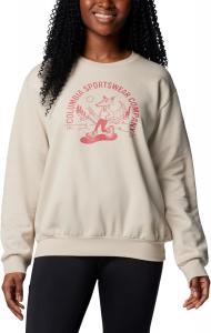 Columbia женская толстовка Hart Mountain Crew Iii, Dark Stone/Foxy Stroll