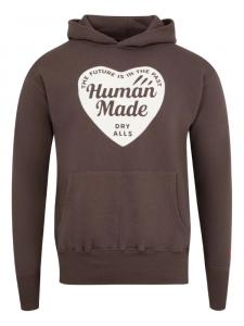 Human Made худи Tsuriami с логотипом, коричневый