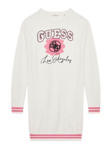 Трикотажное платье обычного кроя J5YK09 Z3OF0 Guess, белый