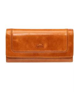 South Beach RFID Secure Четверной складной кошелек Mancini, коричневый/бежевый