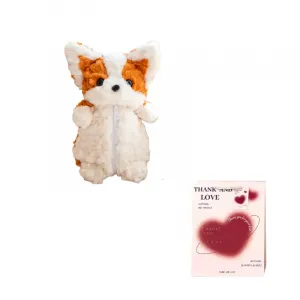 Soft And Adorable Puppy Corgi Pen Pouch Doll Products Dolls and bears dance, оранжевый