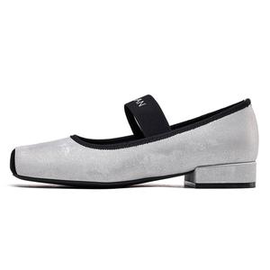 Женские туфли Mary Jane серебристые EBLAN