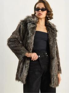 Bianco Lucci Зимнее пальто в сером и черном цвете